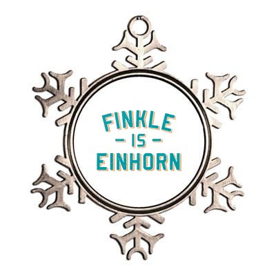 Finkle Is Einhorn Funny Metallic Star Ornament