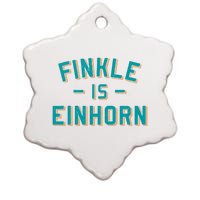 Finkle Is Einhorn Funny Ceramic Star Ornament