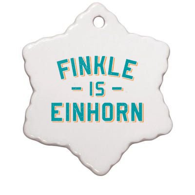 Finkle Is Einhorn Funny Ceramic Star Ornament