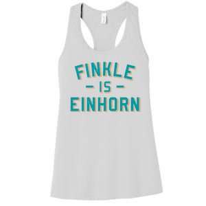 Finkle Is Einhorn Funny Women's Racerback Tank