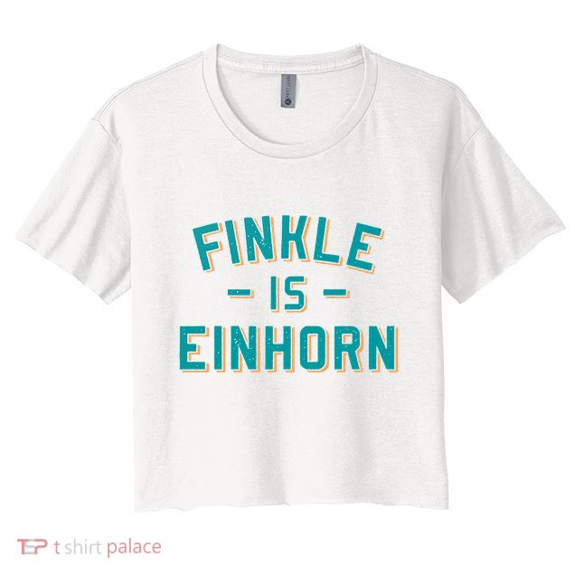 Finkle Is Einhorn Funny Crop Top