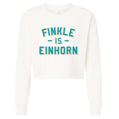 Finkle Is Einhorn Funny Cropped Pullover Crew