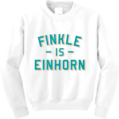 Finkle Is Einhorn Funny Kids Sweatshirt