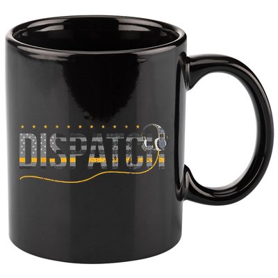 Fire I EMS I Police Or Thin Yellow Line For 911 Dispatcher 11oz C Handle Ceramic Mug