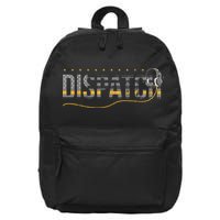 Fire I EMS I Police Or Thin Yellow Line For 911 Dispatcher 16 in Basic Backpack