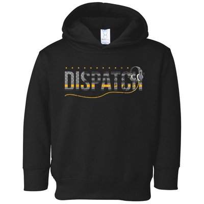 Fire I EMS I Police Or Thin Yellow Line For 911 Dispatcher Toddler Hoodie