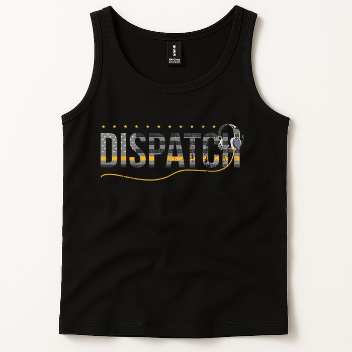 Fire I EMS I Police Or Thin Yellow Line For 911 Dispatcher Tank Top