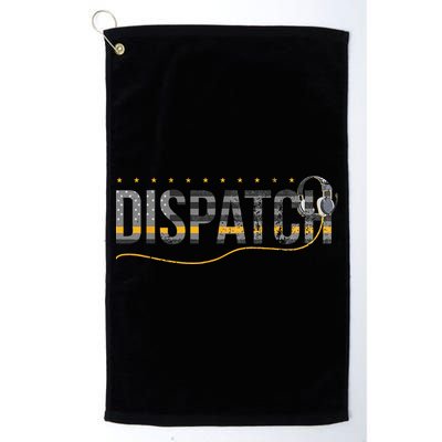 Fire I EMS I Police Or Thin Yellow Line For 911 Dispatcher Golf Towel