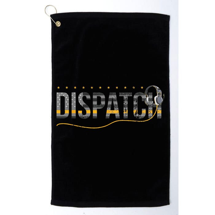 Fire I EMS I Police Or Thin Yellow Line For 911 Dispatcher Golf Towel