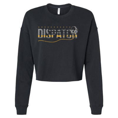 Fire I EMS I Police Or Thin Yellow Line For 911 Dispatcher Cropped Pullover Crew