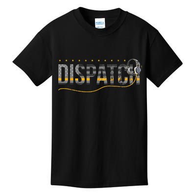 Fire I EMS I Police Or Thin Yellow Line For 911 Dispatcher Kids T-Shirt