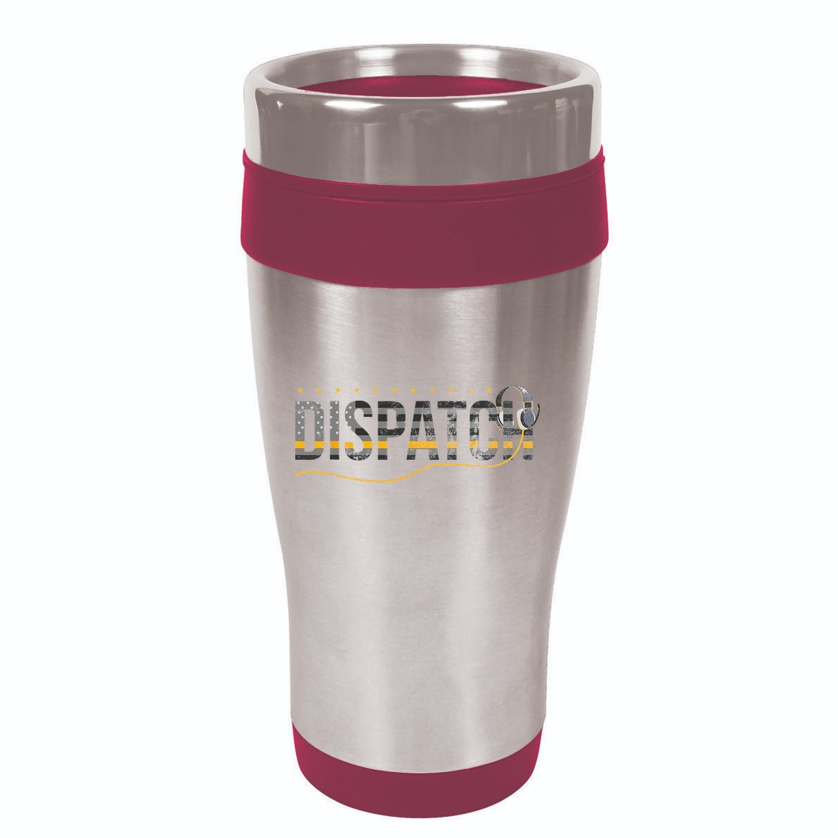 Fire I EMS I Police Or Thin Yellow Line For 911 Dispatcher 16oz Travel Tumbler