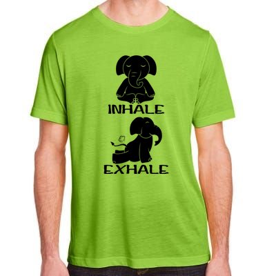 Funny Inhale Exhale Yoga Elephant Lover Save Elephant Gift Adult ChromaSoft Performance T-Shirt