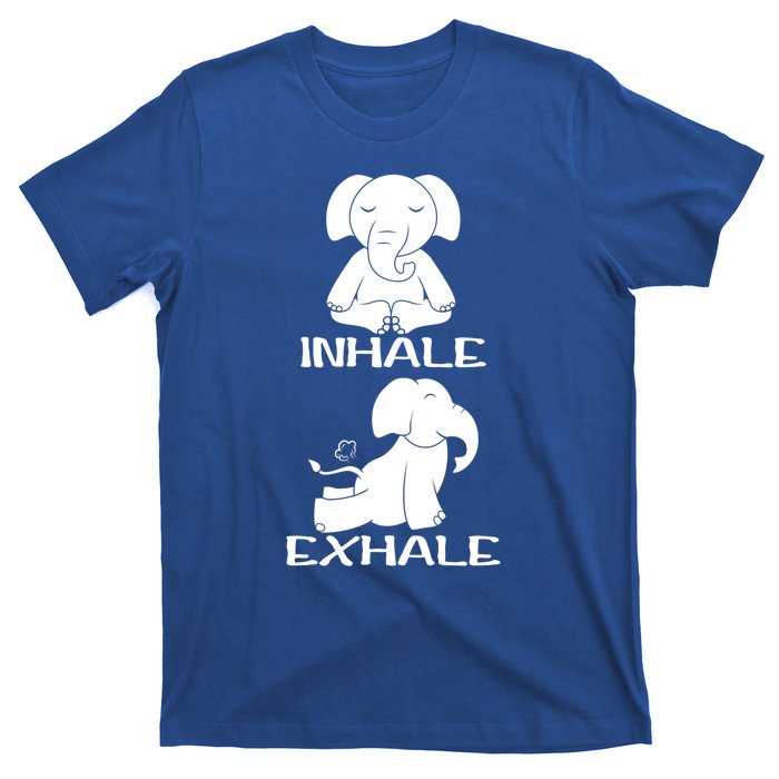 Funny Inhale Exhale Yoga Elephant Lover Save Elephant Gift T-Shirt