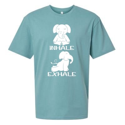 Funny Inhale Exhale Yoga Elephant Lover Save Elephant Gift Sueded Cloud Jersey T-Shirt