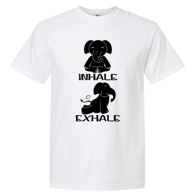 Funny Inhale Exhale Yoga Elephant Lover Save Elephant Gift Garment-Dyed Heavyweight T-Shirt