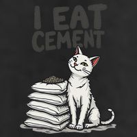 Funny I Eat Cement Meme Cat Cool Comfort Performance Bucket Hat