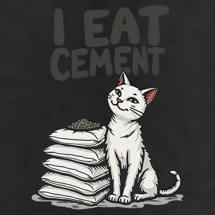 Funny I Eat Cement Meme Cat Cool Comfort Performance Bucket Hat