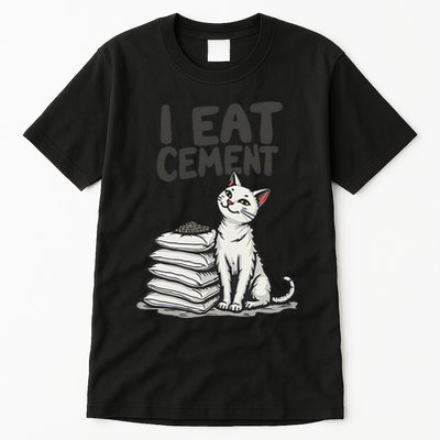 Funny I Eat Cement Meme Cat Tall T-Shirt