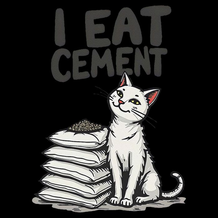 Funny I Eat Cement Meme Cat City Backpack