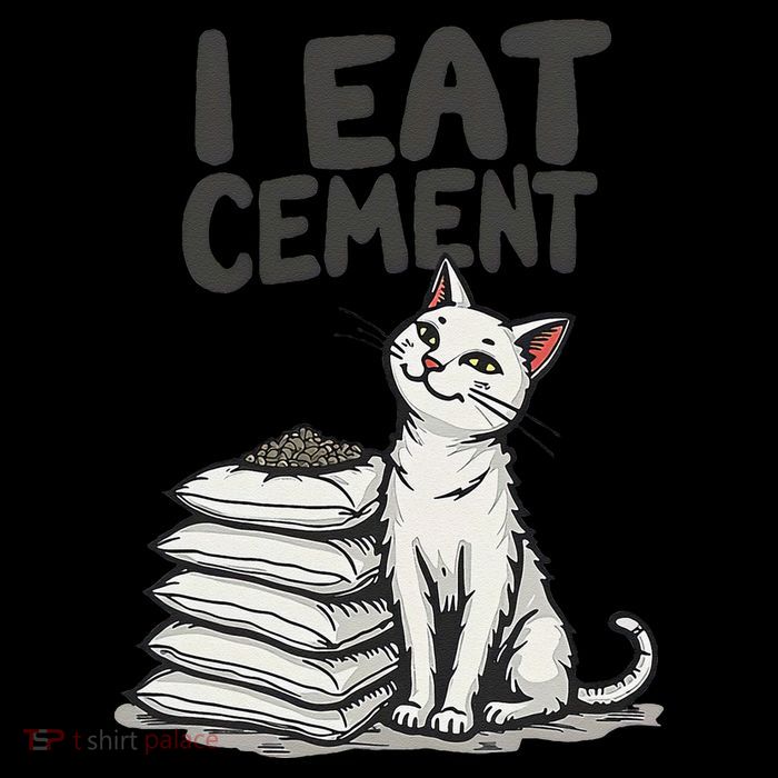Funny I Eat Cement Meme Cat Baby Bodysuit