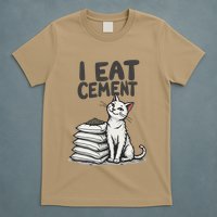 Funny I Eat Cement Meme Cat T-Shirt