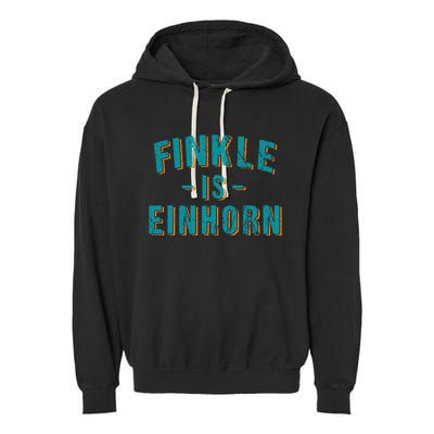 Finkle Is Einhorn Simple Text Vintage Retro Garment-Dyed Fleece Hoodie