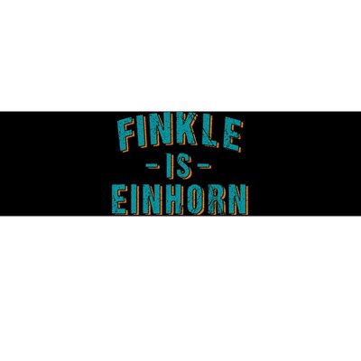 Finkle Is Einhorn Simple Text Vintage Retro Bumper Sticker