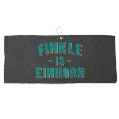 Finkle Is Einhorn Simple Text Vintage Retro Large Microfiber Waffle Golf Towel