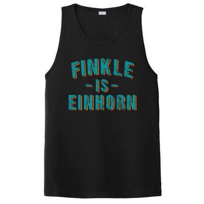 Finkle Is Einhorn Simple Text Vintage Retro PosiCharge Competitor Tank