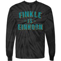 Finkle Is Einhorn Simple Text Vintage Retro Tie-Dye Long Sleeve Shirt