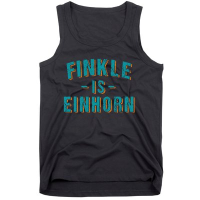 Finkle Is Einhorn Simple Text Vintage Retro Tank Top