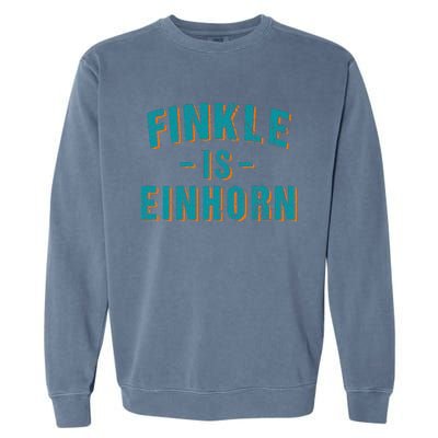 Finkle Is Einhorn Simple Text Vintage Retro Garment-Dyed Sweatshirt