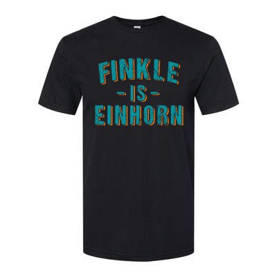 Finkle Is Einhorn Simple Text Vintage Retro Softstyle CVC T-Shirt