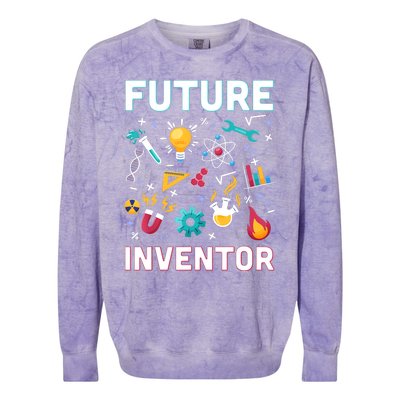 Future Inventor Exploration Invention Smart Creator Colorblast Crewneck Sweatshirt