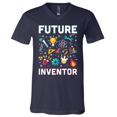 Future Inventor Exploration Invention Smart Creator V-Neck T-Shirt