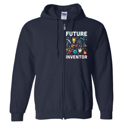 Future Inventor Exploration Invention Smart Creator Full Zip Hoodie