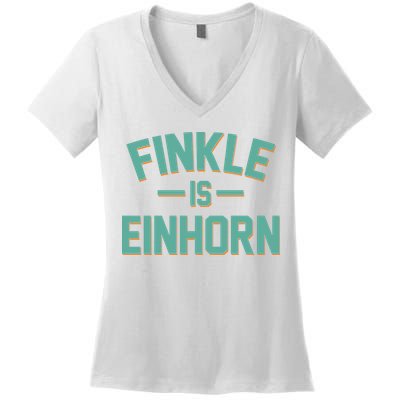 Finkle Is Einhorn Women's V-Neck T-Shirt