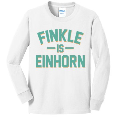 Finkle Is Einhorn Kids Long Sleeve Shirt