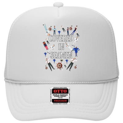 Funny Inappropriate Embarrassing High Crown Mesh Back Trucker Hat