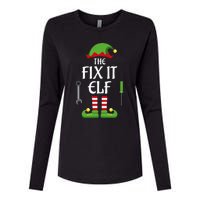 Fix It Elf Family Matching Group Christmas Womens Cotton Relaxed Long Sleeve T-Shirt