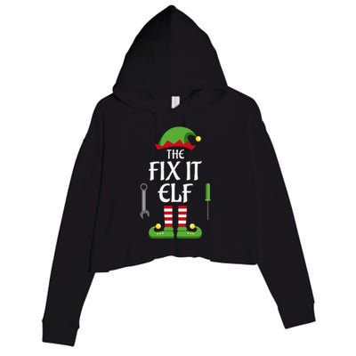 Fix It Elf Family Matching Group Christmas Crop Fleece Hoodie