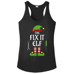 Fix It Elf Family Matching Group Christmas Ladies PosiCharge Competitor Racerback Tank