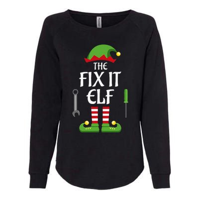 Fix It Elf Family Matching Group Christmas Womens California Wash Sweatshirt