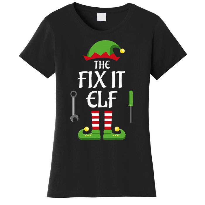 Fix It Elf Family Matching Group Christmas Women's T-Shirt