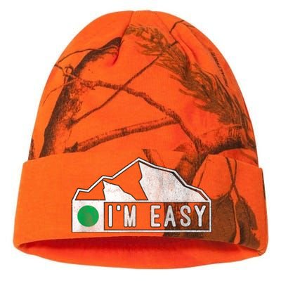 Funny I'm Easy Ski Snowboard Green Marker Mountain Sign Kati Licensed 12" Camo Beanie