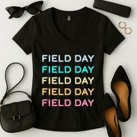Field Day Ya'll Women's V-Neck T-Shirt