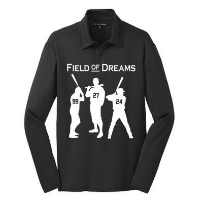 Field of Dreams Baseball Silk Touch Performance Long Sleeve Polo