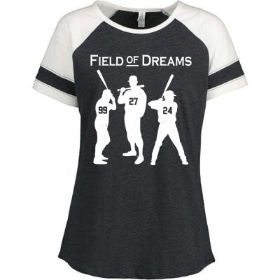 Field of Dreams Baseball Enza Ladies Jersey Colorblock Tee