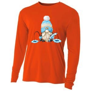 Funny Ice Fishing Tee With Family Christmas Gnome Gift Cooling Performance Long Sleeve Crew